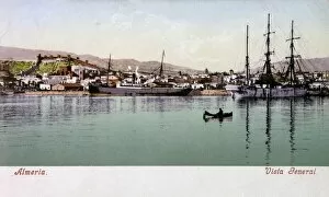 Andalucia Collection: Ships in the harbour, Almeria, Andalusia, Spain