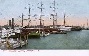 Charleston Gallery: Ships in the Harbour, Charleston, South Carolina, USA