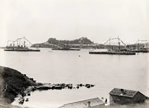 Conveyance Gallery: Ships in harbour, Mediterranean Sea, probably south of Franc