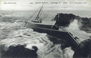 Images Dated 3rd May 2011: Shipwreck of the Hilda - St Malo