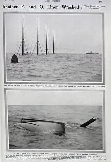 Masts Collection: Shipwreck of P&O Oceana