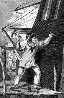 Shipbuilding Prints: Shipwright 1827