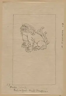 Shishi (lion) placed in front of shinto temples