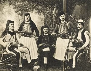 Shkoder Ottoman army volunteers in traditional costume