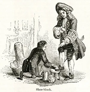 Shining Collection: Shoe black (shoeshine boy) and client