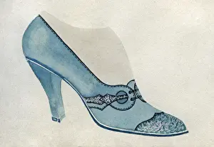 Heel Prints: Shoe design in blue