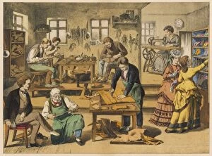 Shoe Maker Collection: SHOEMAKERs SHOP 1875