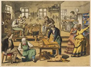 Apprentice Prints: SHOEMAKERs SHOP 1875