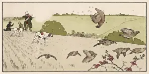Al Din Prints: Shooting Birds Aldin