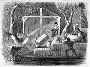 Exit Prints: Shooting cotton bales into a river-steamer