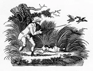 Marksman Prints: Shooting duck