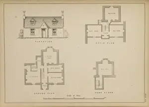 Elevations Prints: Shooting Lodge at Inverness