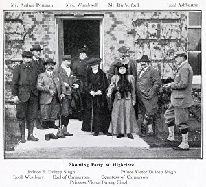 Singh Prints: A shooting party at Highclere Castle