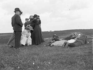 Shooting party, Pembrokeshire coast, South Wales