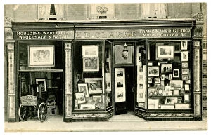 Clarke Gallery: Shop front, E B Clarke, Picture Framers, Kingston