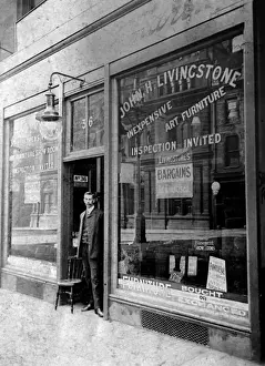 Dealer Prints: Shop-front - Premises of John H Livingstone - Art Furniture