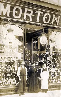 Aberystwyth Prints: Shop-front - Premises - Morton - Shoe - Boot Maker, Aberystw