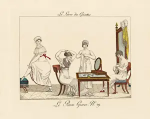 Muslin Prints: Shop girls dressing in the morning