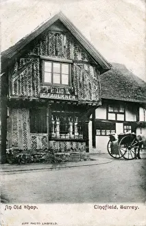 Crawley Prints: Shop - Premises G Faulkner - Butcher, Lingfield, Surrey