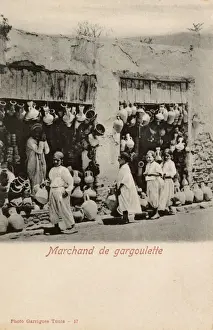 Containers Prints: Shop selling jugs, Tunis, Tunisia, North Africa