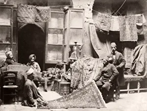 Shop, store, selling carpets, Cairo, Egypt