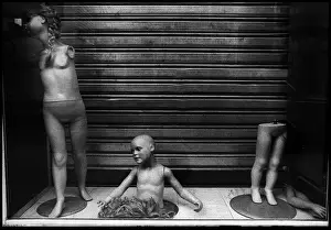 Shop window dummies, Paris, France