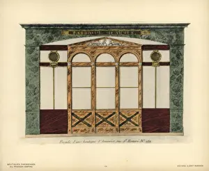 Shopfront Prints: Shopfront of an armorer, 251 rue St Honore