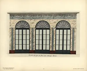 Shopfront Prints: Shopfront of the Cafe de Flore, Champs Elysees