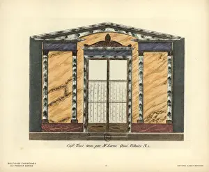 Shopfront Prints: Shopfront of Cafe Tesse, 1 Quai Voltaire, Paris, circa 1800