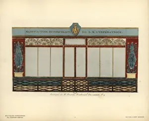 Shopfront Prints: Shopfront of Dagotys porcelaine shop, Paris, circa 1800