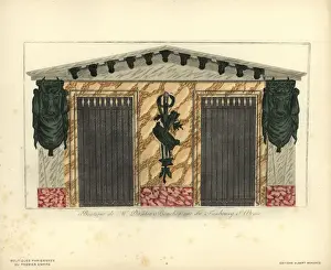 Shopfront Prints: Shopfront to Danlos butcher shop, Paris, circa 1800