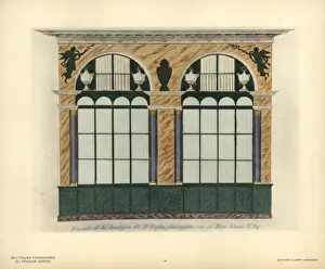 Shopfront Prints: Shopfront of Dufaus pharmacy, Paris, circa 1800