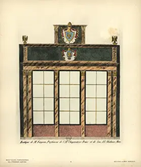 Shopfront Prints: Shopfront of Fargeons perfumery, Paris, circa 1800