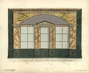 Shopfront Prints: Shopfront to Lescots pharmacy, Paris, 1800