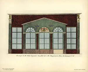 Shopfront Prints: Shopfront to Nitots jewelry shop, Paris, circa 1880
