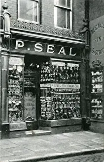 Jeweller Prints: Shopfront of P Seal, Jeweller, Thought to be at West Bromwic