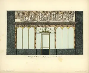 Shopfront Prints: Shopfront to Teissiers Perfumery, Paris, circa 1800