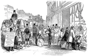 Assistants Prints: Shopping in Regent Street, London, 1849