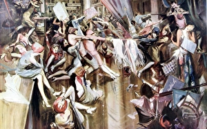 Images Dated 15th December 2004: Shopping at the Sales, 1930