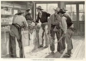 shopping in a western store Date: 1912