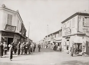 Shops on Motomachi Street, Kobe, Japan, c. 1890