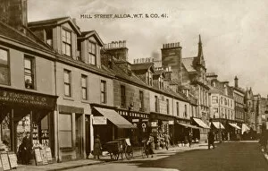 Walter Collection: The shops on Mill Street, Alloa, Scotland