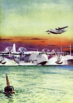 Buoy Collection: Short Brothers Empire flying boat Canopus