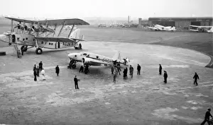 Short L17 Syrinx G-ACJK of Imperial Airways at Croydon