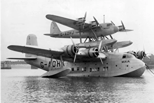 Maia Collection: Short-Mayo composite aircraft S21 Maia G-ADHK