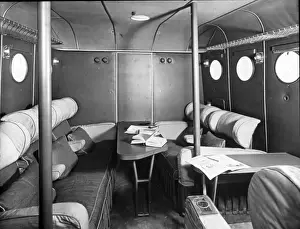 Short S23 Canopus flying boat forward saloon