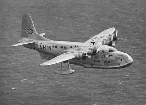 Short S45 Solent of BOAC over water