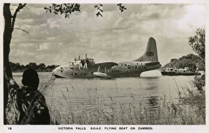 1948 Collection: Short Solent Passener Flying Boat - Victoria Falls - Zambesi
