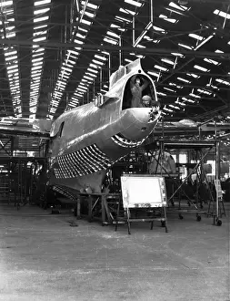 Short Sunderland III during conversion to civil use