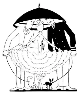 Shorter Prints: Shorter, full skirts of 1915, WW1 fashion worn by Eve